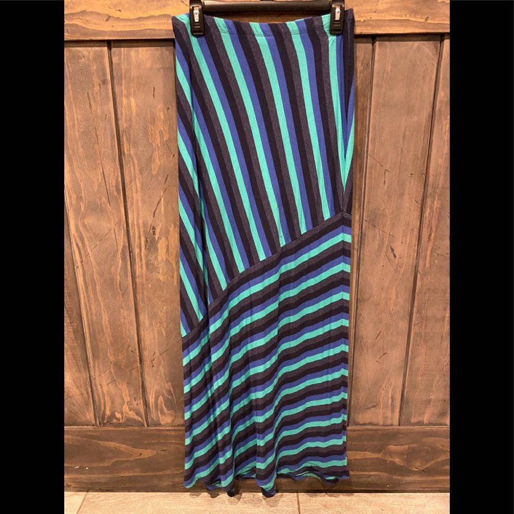 Striped maxi skirt summer